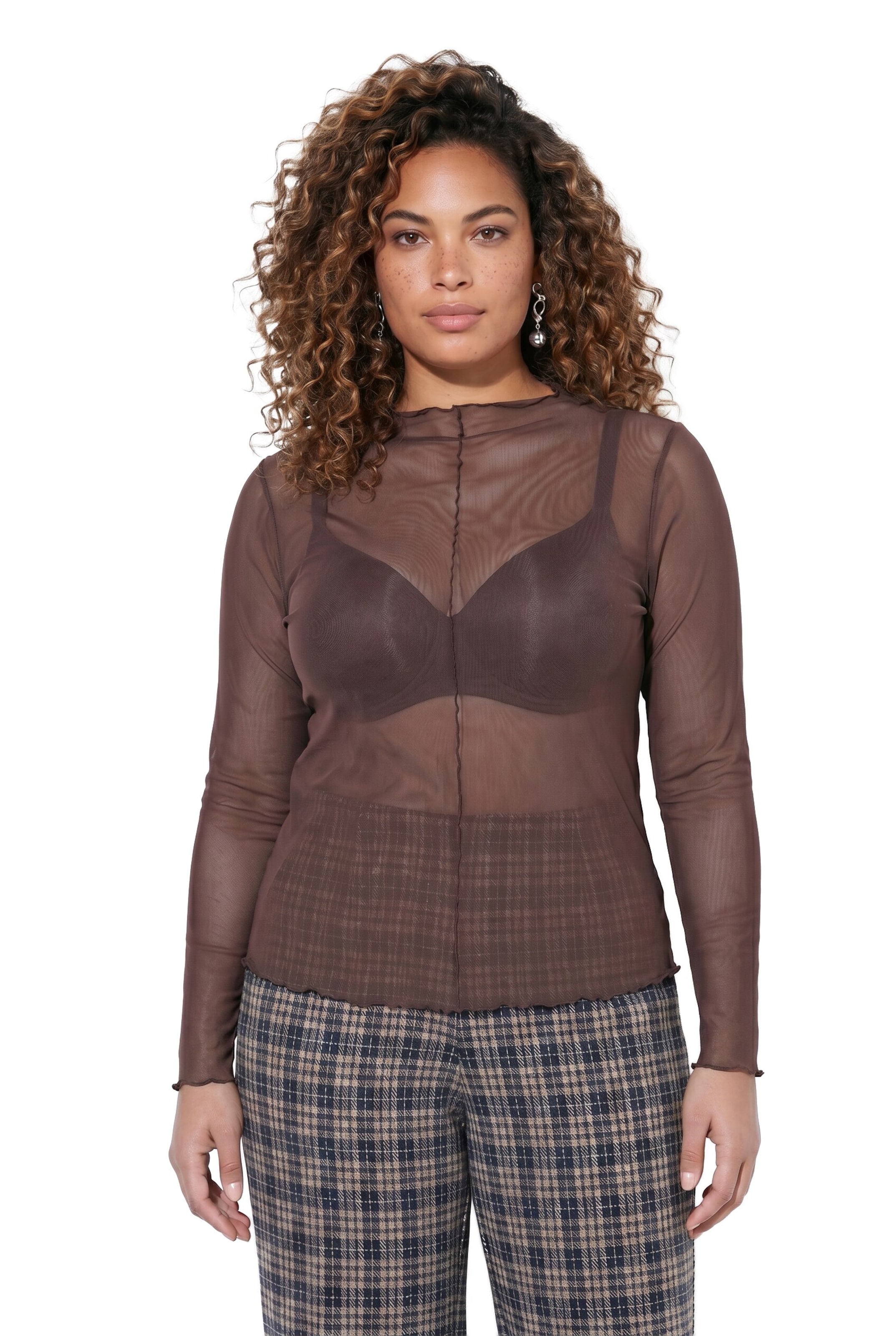 MIAMODA Shirt in Braun