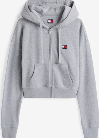 Veste de survêtement Tommy Jeans en gris : devant