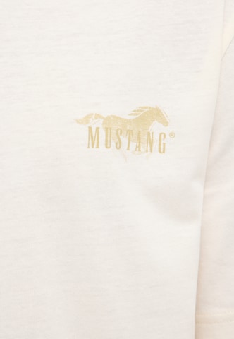 MUSTANG T-Shirt 'Austin' in Weiß