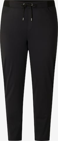 BASE LEVEL CURVY Regular Pants in Black: front