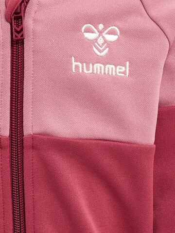 Hummel Sports sweat jacket in Red