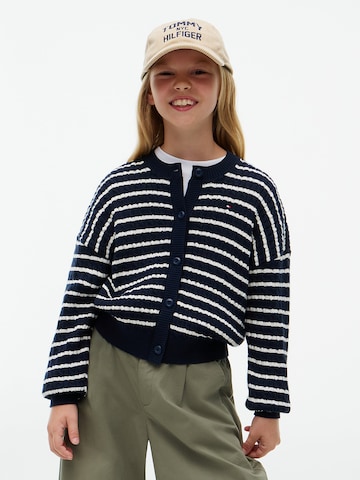 TOMMY HILFIGER Knit cardigan in Blue: front