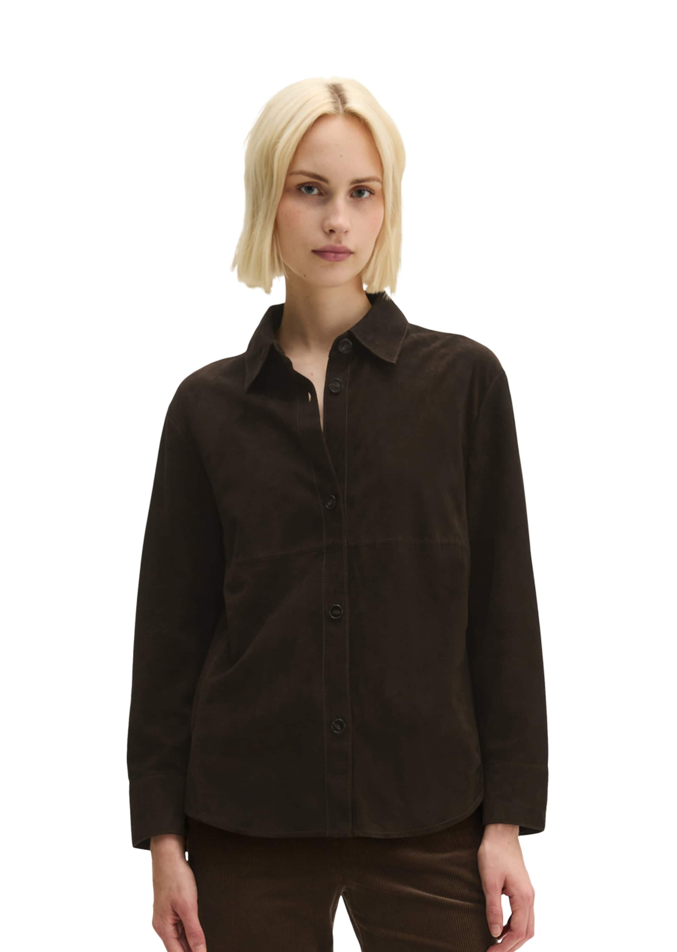 Marc O'Polo Bluse in Braun: Vorderseite