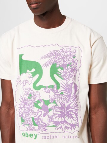 Obey T-Shirt 'MOTHER NATURE' in Weiß
