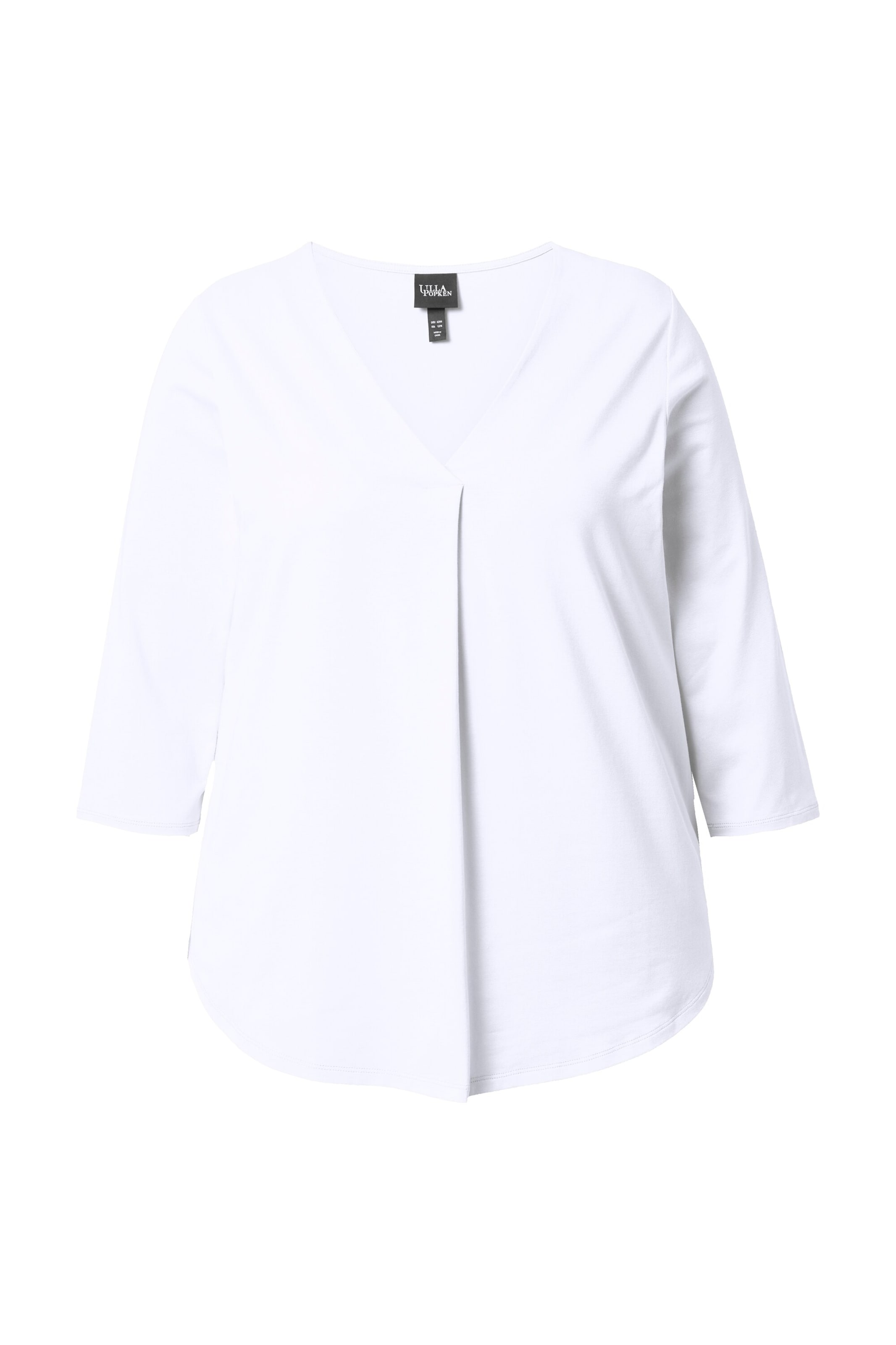 Ulla Popken Shirt in Wit: voorkant
