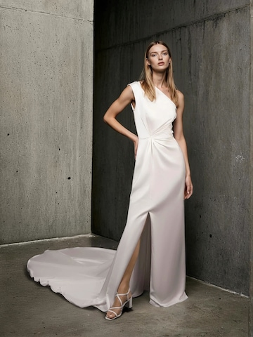 Serravalle Evening Dress 'Tela' in Beige: front