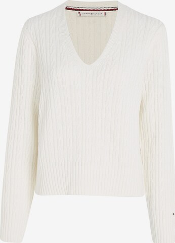 TOMMY HILFIGER Sweater in White: front