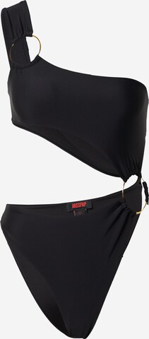 Misspap Bralette Swimsuit in Black: front