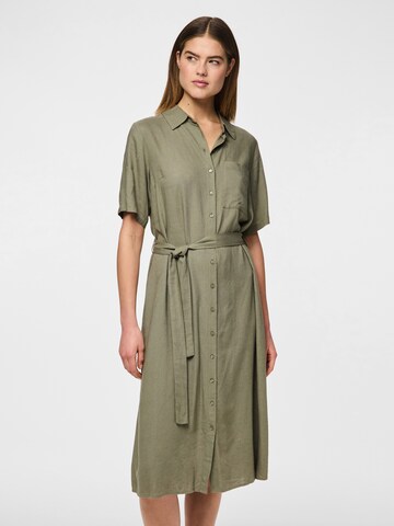 PIECES Shirt Dress 'PCPIA' in Green: front