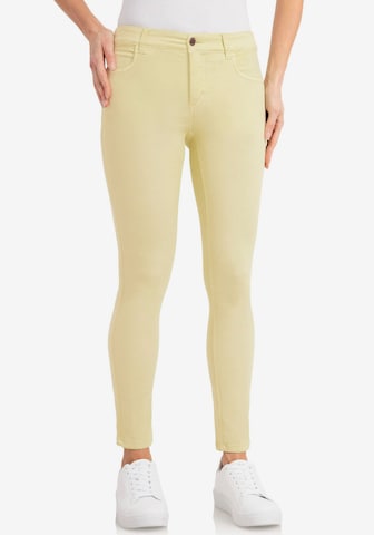 wonderjeans Skinny Jeans in Yellow: front