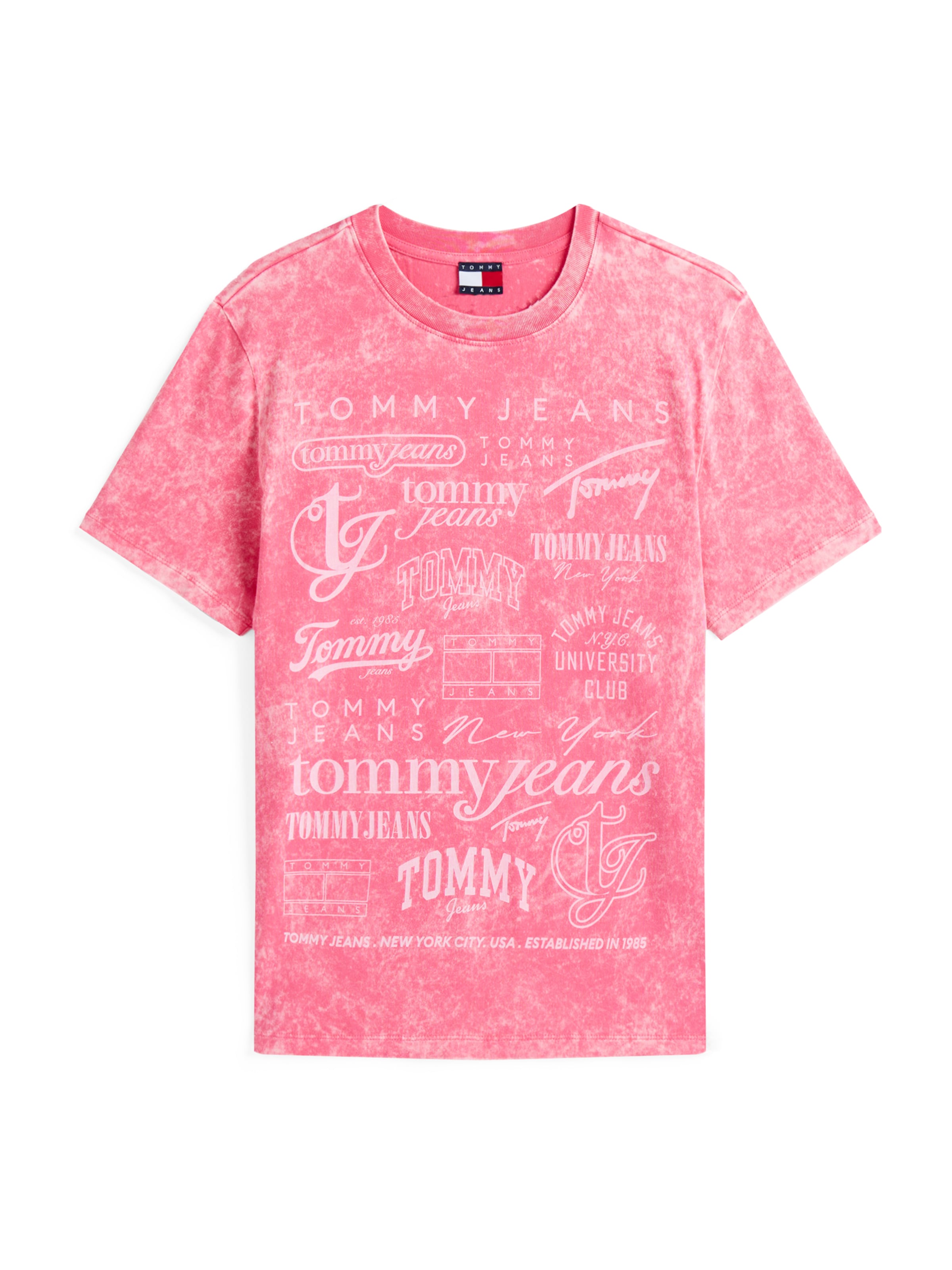 Tommy Jeans Μπλουζάκι σε ροζ: μπροστά