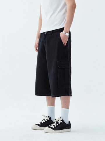 VAMOS CLO Loose fit Pants 'Friendswood' in Black: front