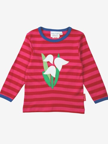 Toby Tiger Shirt 'Schneeglöckchen' in Pink: Vorderseite