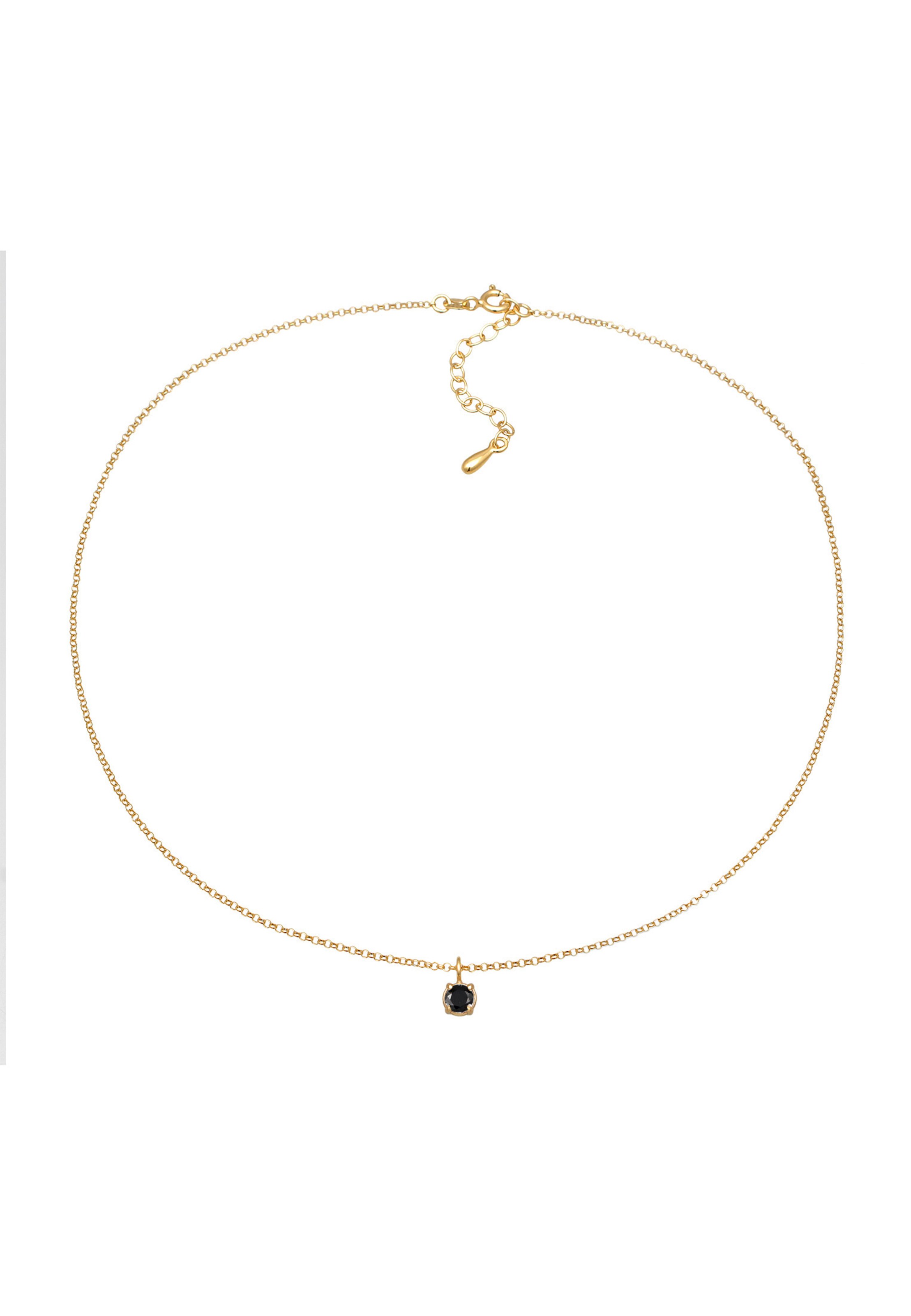 ELLI Necklace 'Zirkonia' in Black