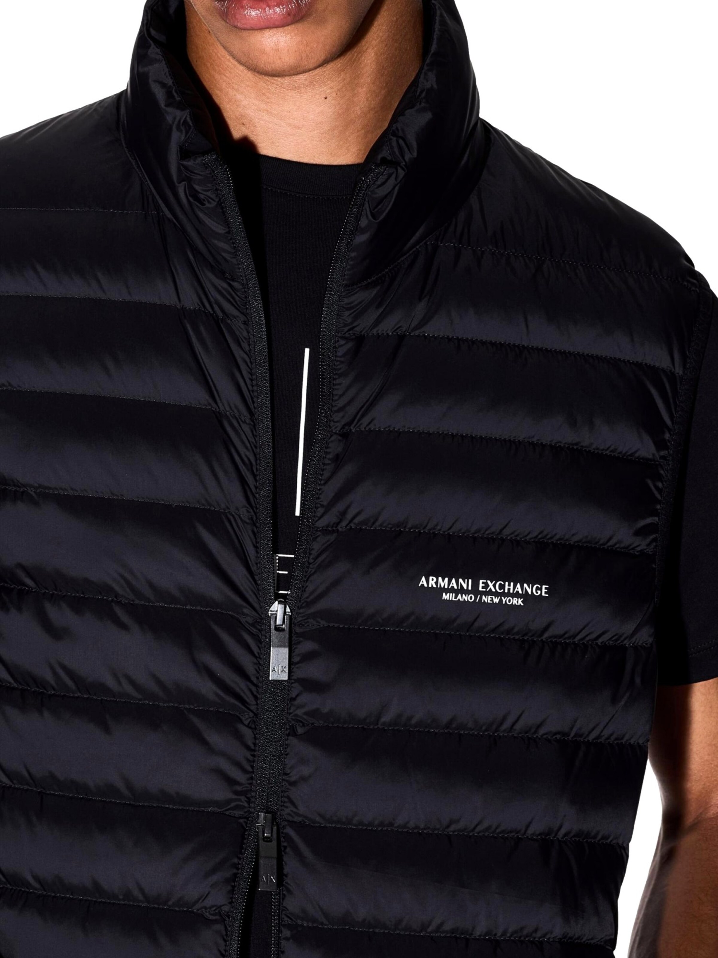 ARMANI EXCHANGE Weste in Schwarz