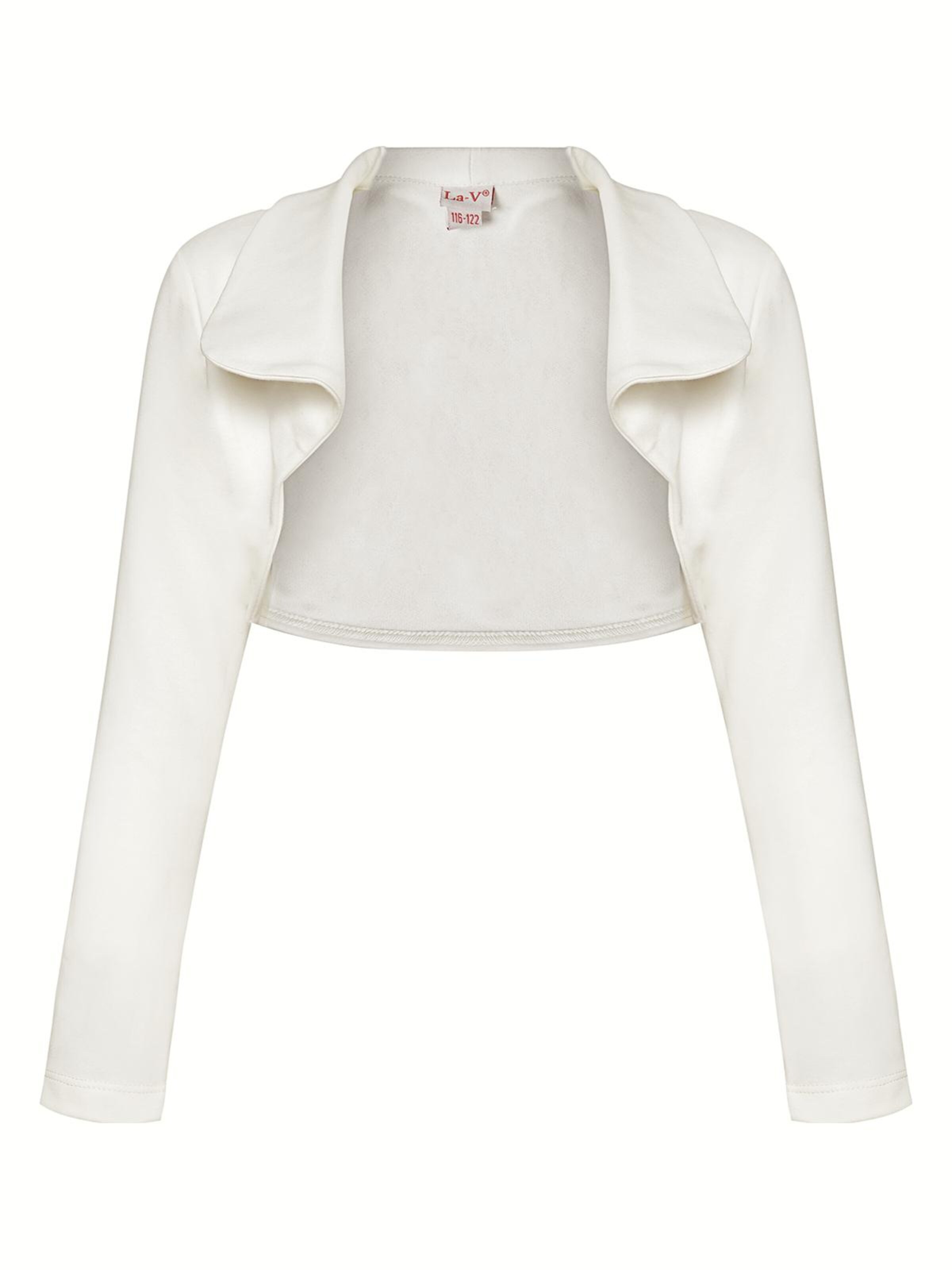 La V Bodywarmer 'Vest met lange kraag' in Beige: voorkant