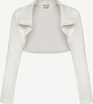 La V Bodywarmer 'Vest met lange kraag' in Beige: voorkant