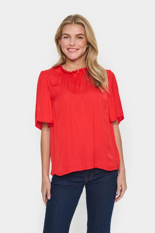 SAINT TROPEZ Blouse 'Briana' in Rood: voorkant