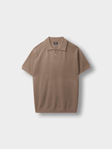 Burocs Shirt 'Fine Knit Polo' in Beige: front