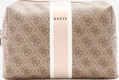 GUESS Toiletry bag in Beige / Brown / Pink / White, Item view