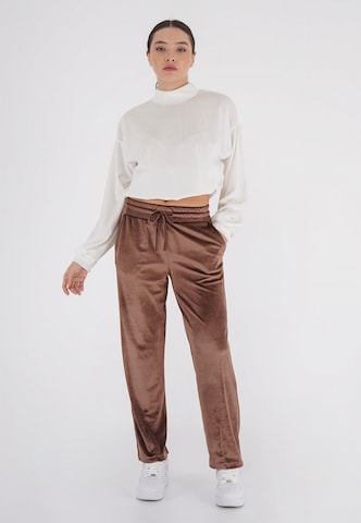 FRESHLIONS Bluse 'Remy' in Beige