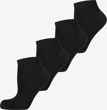 Nur Die - Meias ' Frotteesohle ' em preto: frente