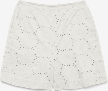 balta VERO MODA Standartinis Kelnės: priekis