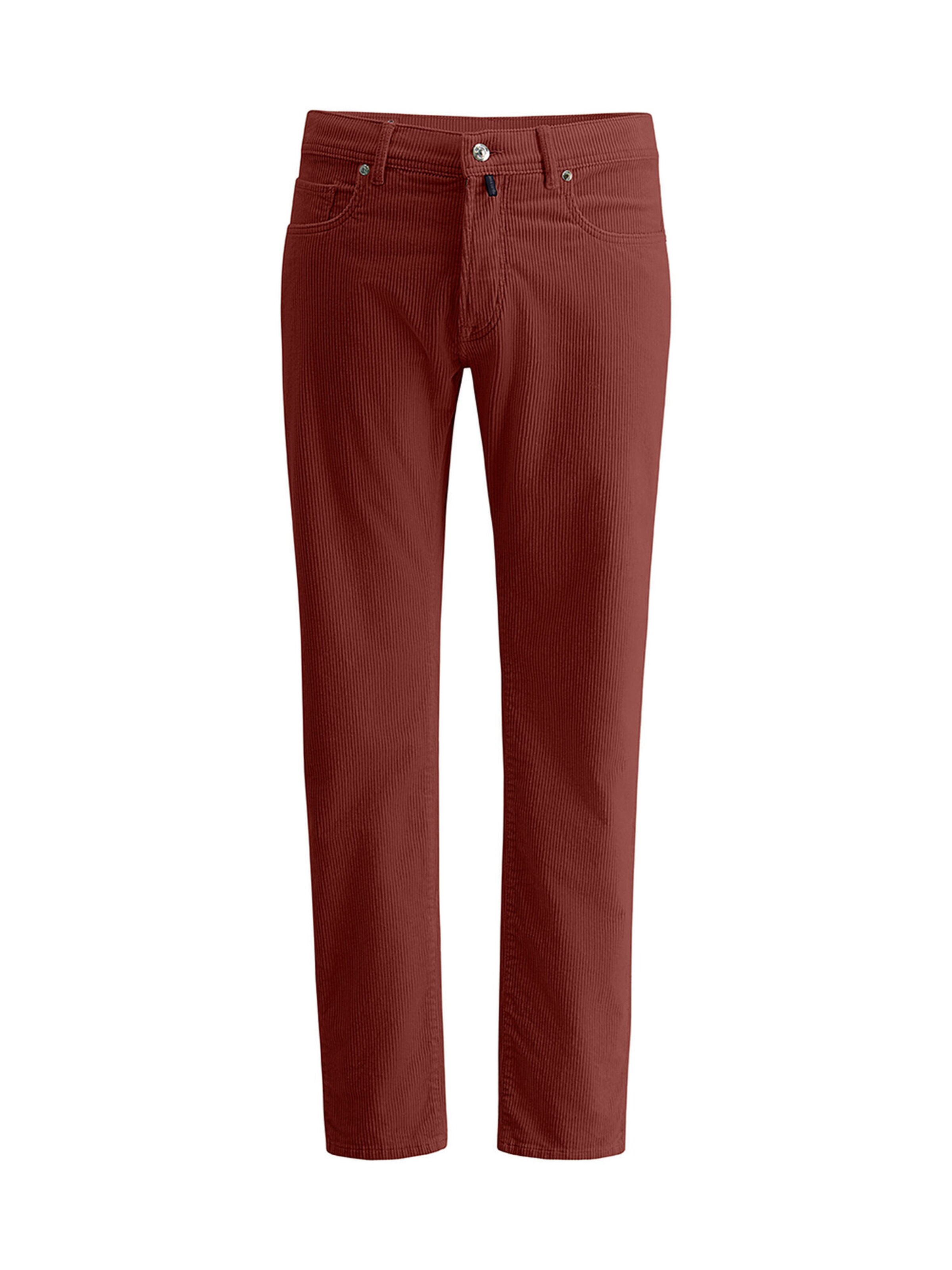 PIERRE CARDIN Pantalon 'Laval' en rouge rouille, Vue avec produit