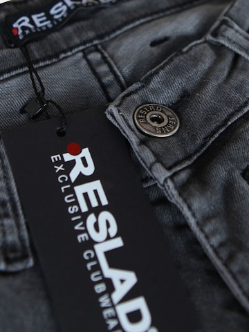 Reslad Slimfit Jeans 'Jeans Destroyed Stretch Denim' in Schwarz