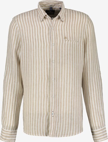 LERROS Button Up Shirt in Beige: front