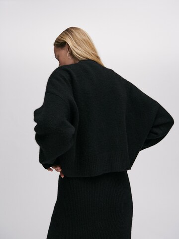ABOUT YOU x Marie von Behrens Knit Cardigan 'Cleo' in Black