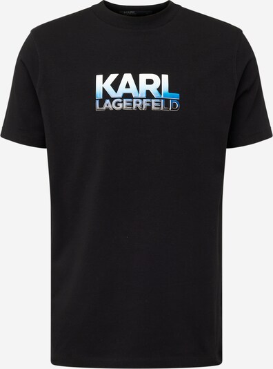 Tricou Karl Lagerfeld pe albastru / negru / alb, Vizualizare produs