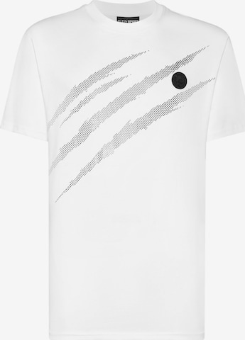 Plein Sport Shirt 'Scratch' in White: front