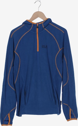 JACK WOLFSKIN Kapuzenpullover M-L in Blau: predná strana