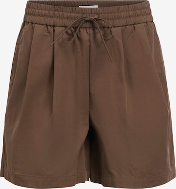 OBJECT Bandplooibroek 'OBJBerta' in Bruin: voorkant