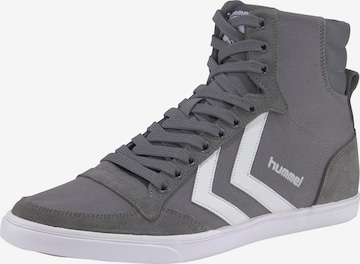 Hummel High-Top Sneakers 'Slimmer Stadil' in Grey: front