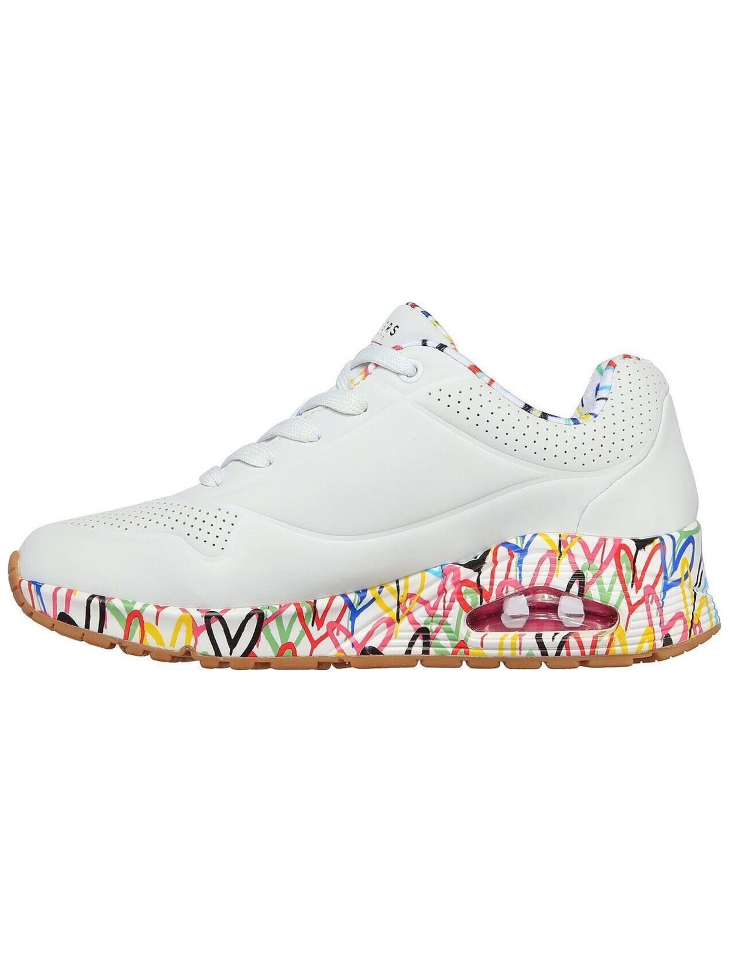 SKECHERS Sneakers laag 'Uno-Loving Love' in Wit