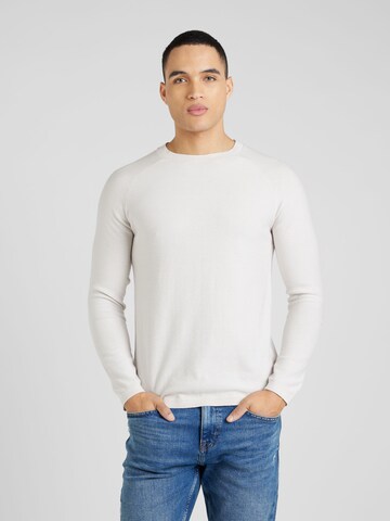 Pull-over QS en gris : devant