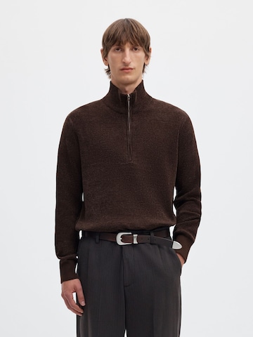 Pullover 'SLHRodney' di SELECTED in marrone: frontale