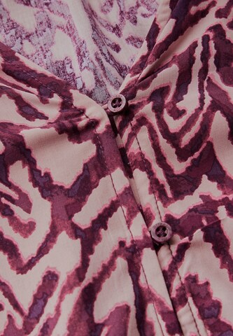 STREET ONE Gemusterte Bluse in Rot