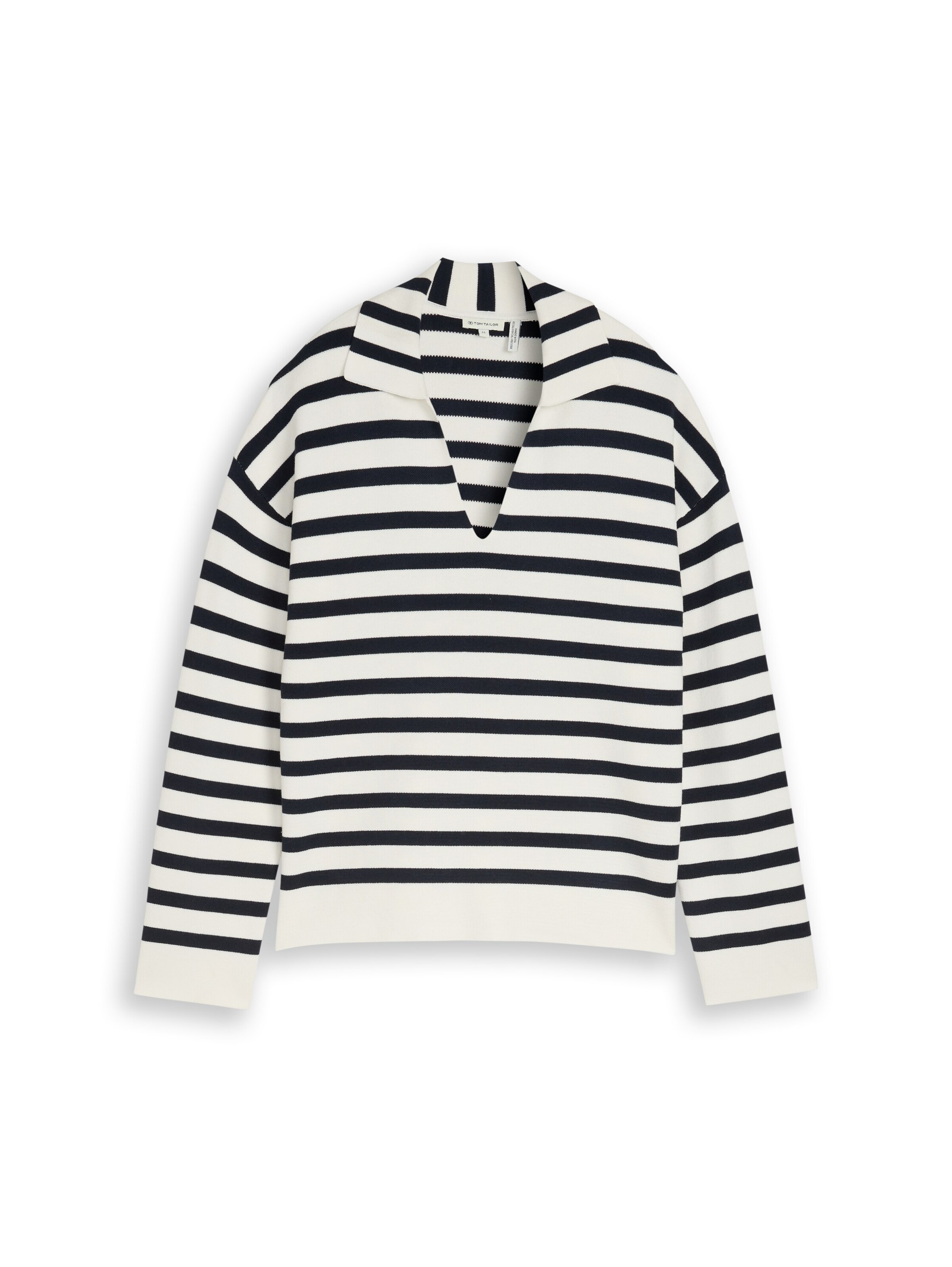 TOM TAILOR Sweater in White: front