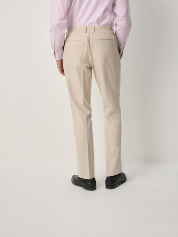 Next Regular Bandplooibroek 'Smoking' in Beige