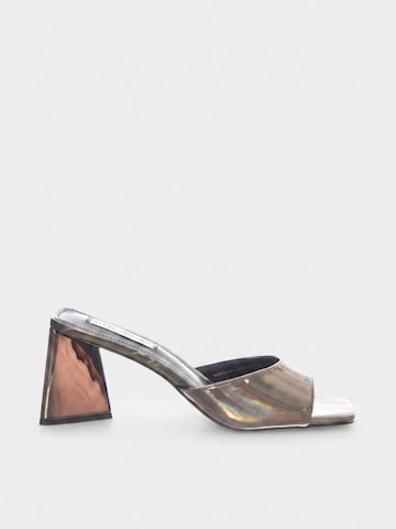 Sandalo 'MARCIE BLK/PEWTR' di STEVE MADDEN in argento: frontale