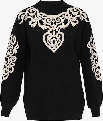 Pull-over usha FESTIVAL en noir : devant