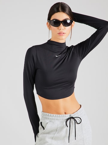 T-shirt fonctionnel 'ONE LUXE ESS' NIKE en noir : devant