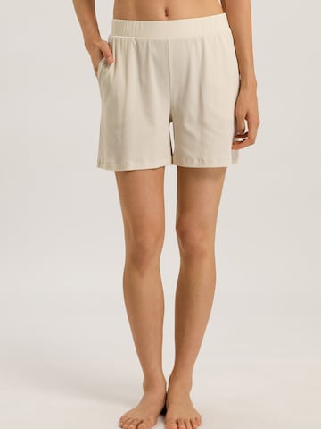 Hanro Pajama pants 'Sleep & Lounge' in Beige: front