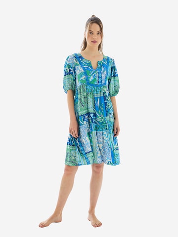 Goldenbay - Vestido de verão em azul: frente