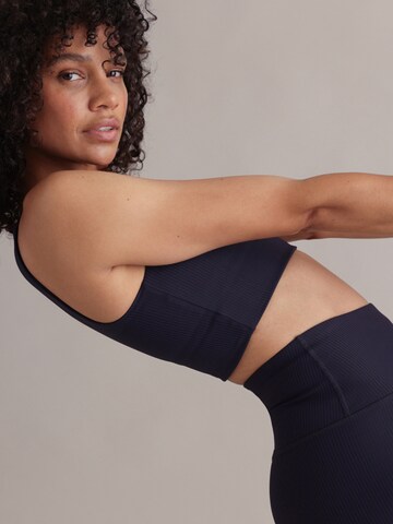 Hey Honey Skinny Leggings 'Ribbed' in Blau