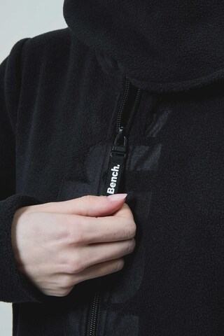 BENCH Fleece Jacket 'Finish' in Black