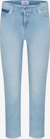 Cambio Slimfit Jeans in Blauw: voorkant